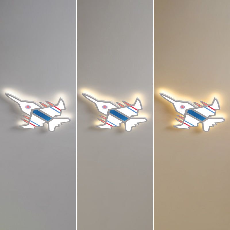 Avion à chasse d'eau LED LED CHILRENS CHAMBRE ACRYLIQU