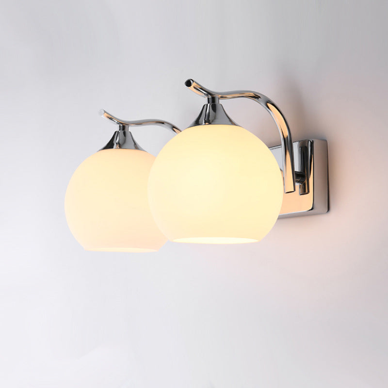 Satin Opalglas Kuppelleuchte Leuchte einfache Stil Korridor Wandhalterung Lampe