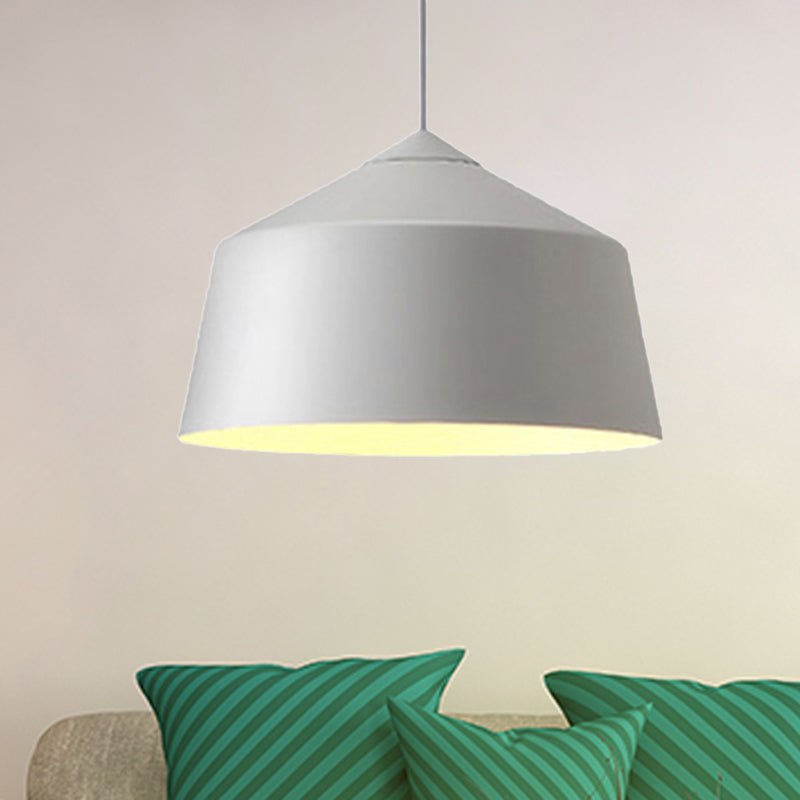 Dome Pendant Lighting Nordic Metal 1 Light Black/Grey/Pink Hanging Ceiling Light