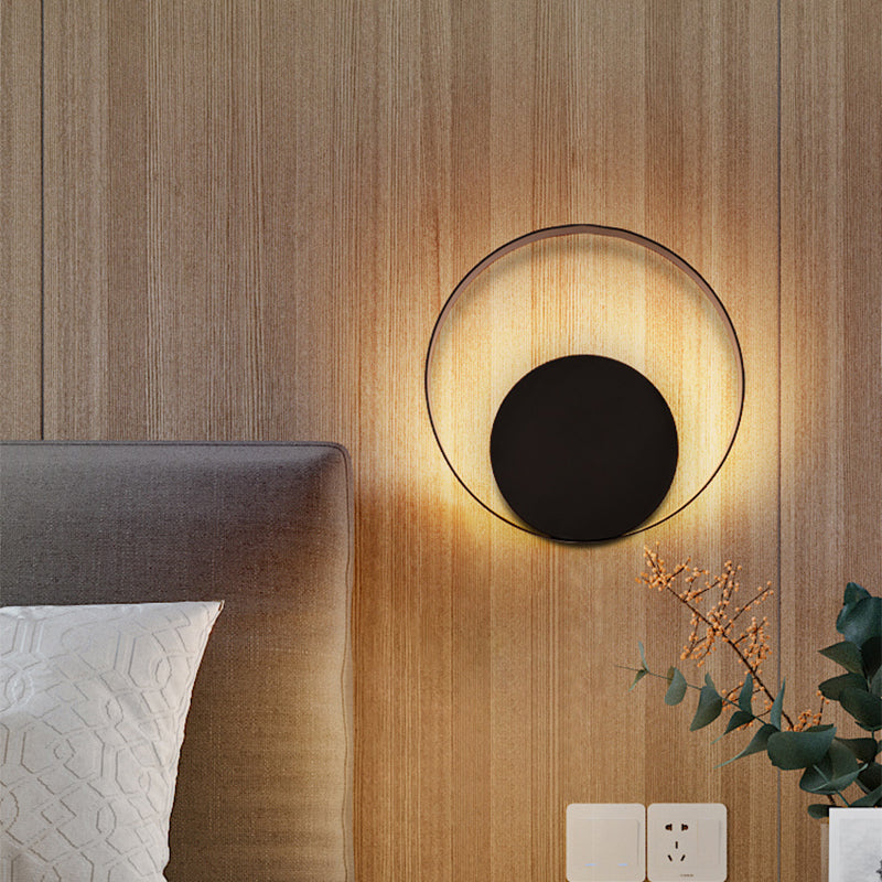 Noordse geometrische LED SCONCE LICHT LICHT METAL BEDBAAD WANDBAARTE LIMMUTER IN GREY