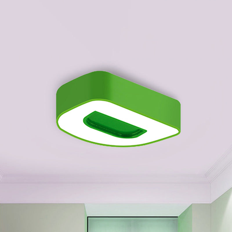 Kids Letter LED Ceiling Mount Light Acrylic Candy Colored Flush Light for Kindergarten