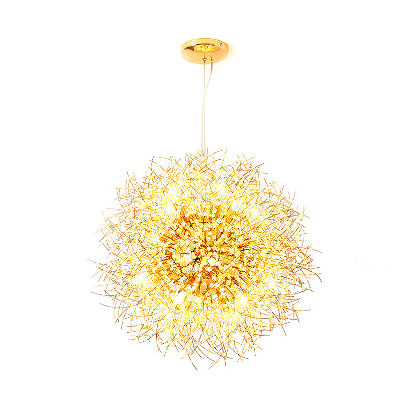 Luce a sospensione di tara dandelica contemporanea Light Silver Fine Finitura a sospensione per Cafe Restaurant