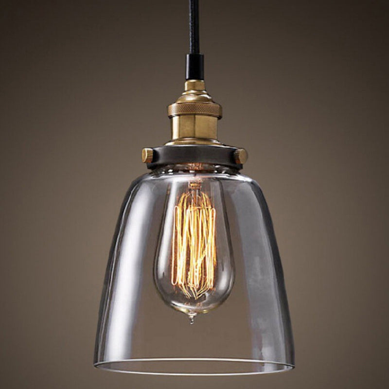 1 Licht geometrische Anhängerlampe Industrieglasaufhängung Beleuchtung für Esszimmer