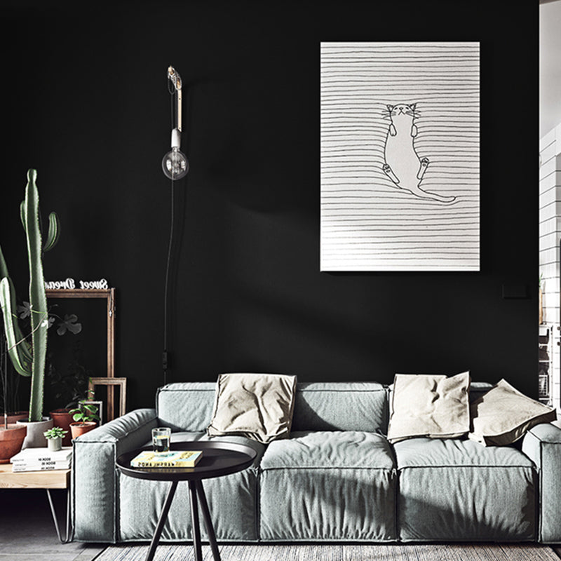 Simplicity Wallpaper Roll Solid Color Patterned Unpasted Wall Covering in Dark Color