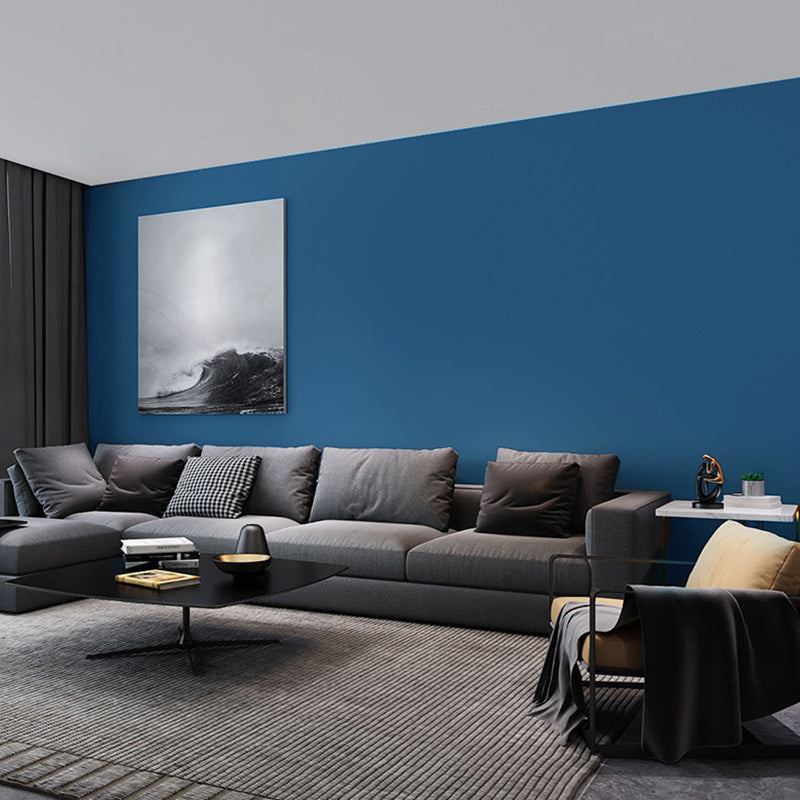 Simple Style Plain Wallpaper Roll Multi-Color Non-Pasted Wall Covering for Living Room