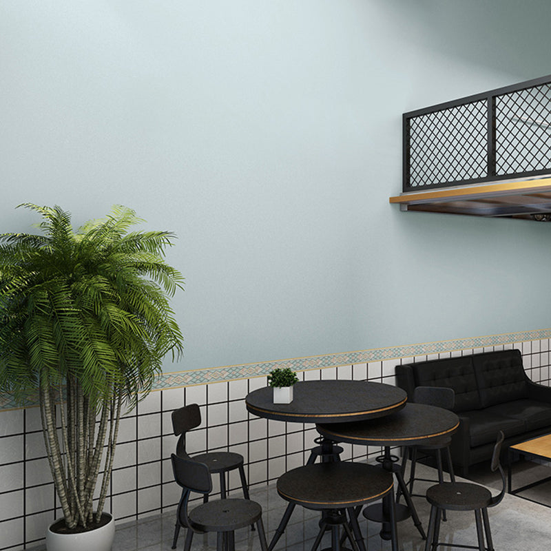 Modern Solid-Colored Wallpaper Roll Vinyl Self-Adhesive Multi Color Wall Decor for Bedroom