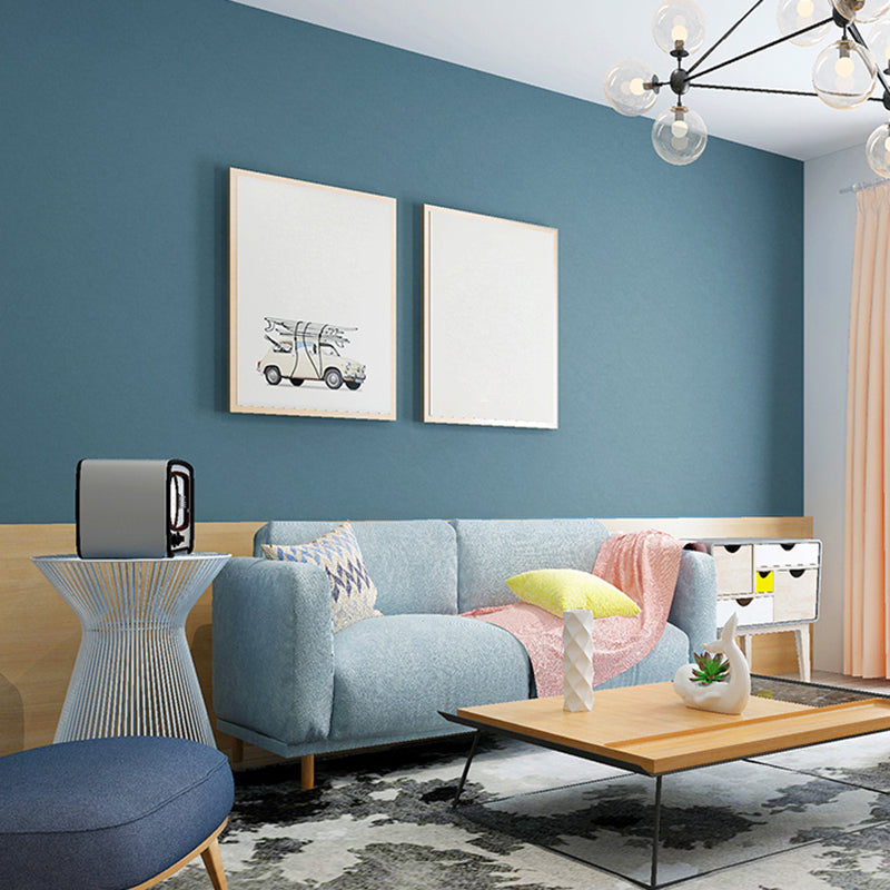 Simple Solid Color Wallpaper Roll Multicolor Living Room Wall Decor, 33' L x 20.5" W