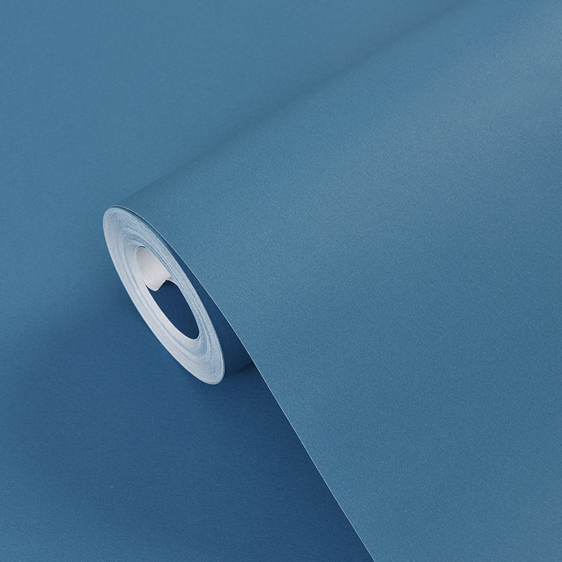 Solid-Colored Wallpaper Roll Simple Style Unpasted Living Room Wall Decor, 54.2-sq ft