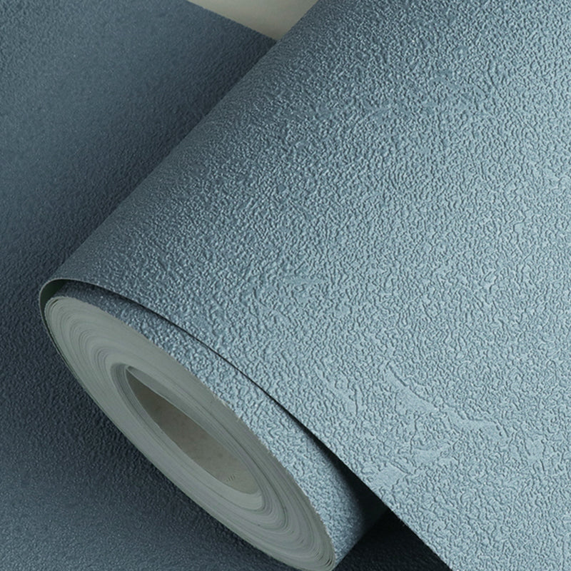 Wallpaper Roll Plain Pastel Color Minimalist Style Non-Woven Fabric Wall Covering