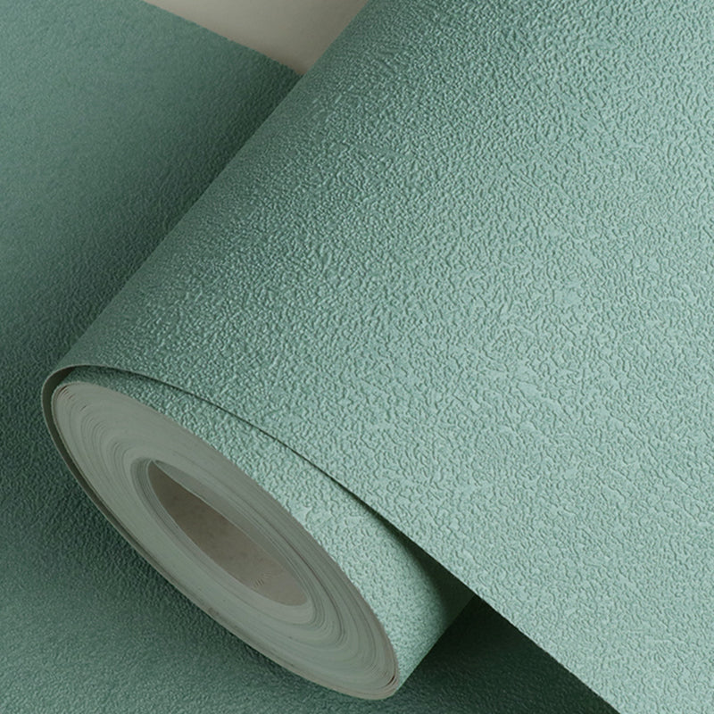 Wallpaper Roll Plain Pastel Color Minimalist Style Non-Woven Fabric Wall Covering
