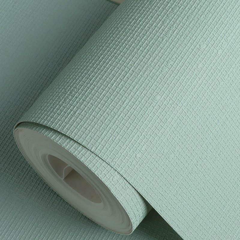 Wallpaper Roll Plain Pastel Color Minimalist Style Non-Woven Fabric Wall Covering