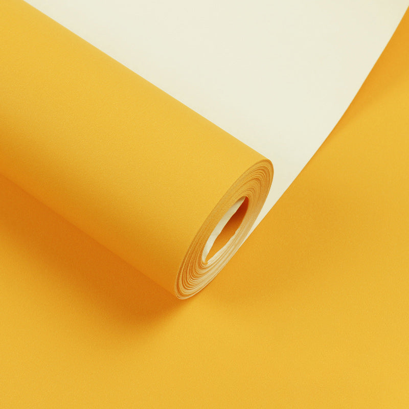 Multi-Color Solid Wallpaper Roll Scandinavian Stain Resistant Wall Decor for Bedroom