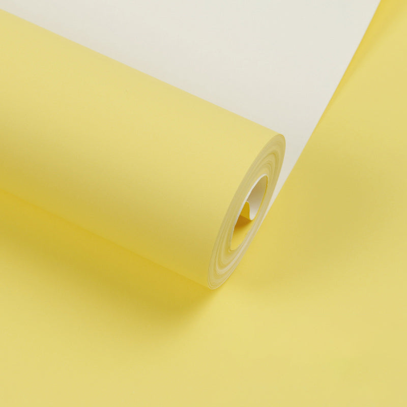 Multi-Color Solid Wallpaper Roll Scandinavian Stain Resistant Wall Decor for Bedroom