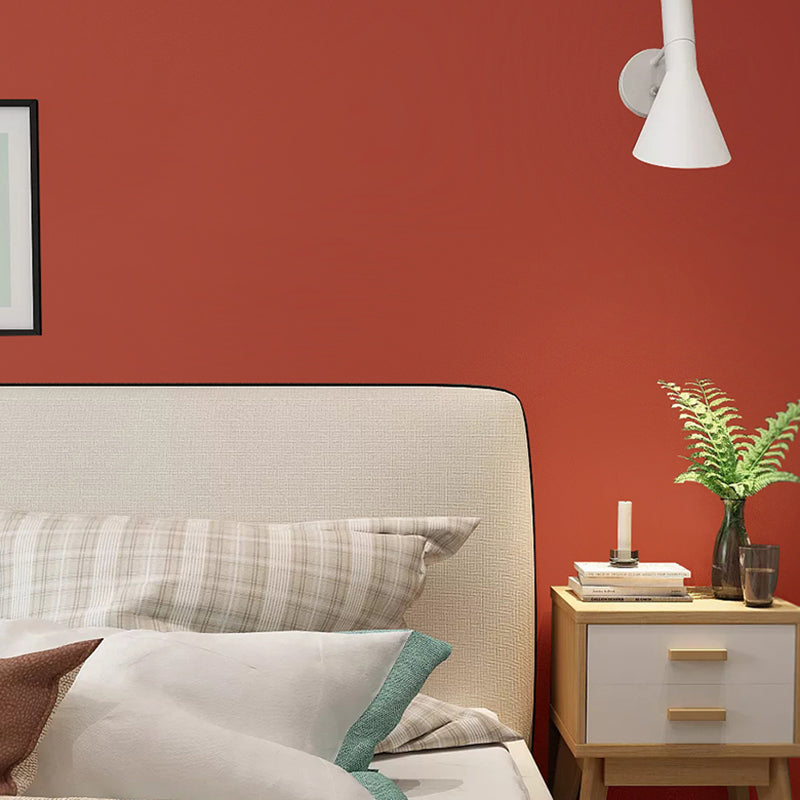 Unpasted Solid-Colored Wallpaper Roll 57.1-sq ft Modern Wall Decor for Living Room