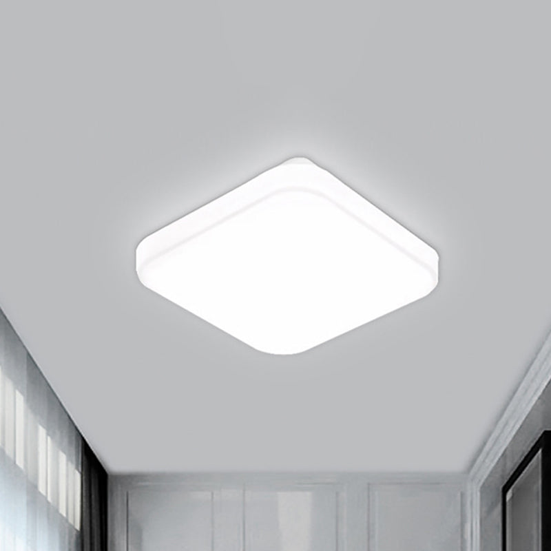 12 "/15 "/18" Wide White Square Flush Mount Lampada Nordic LED Soffitto Flush Mount Luce per Camera da letto con Ombra Acrilica