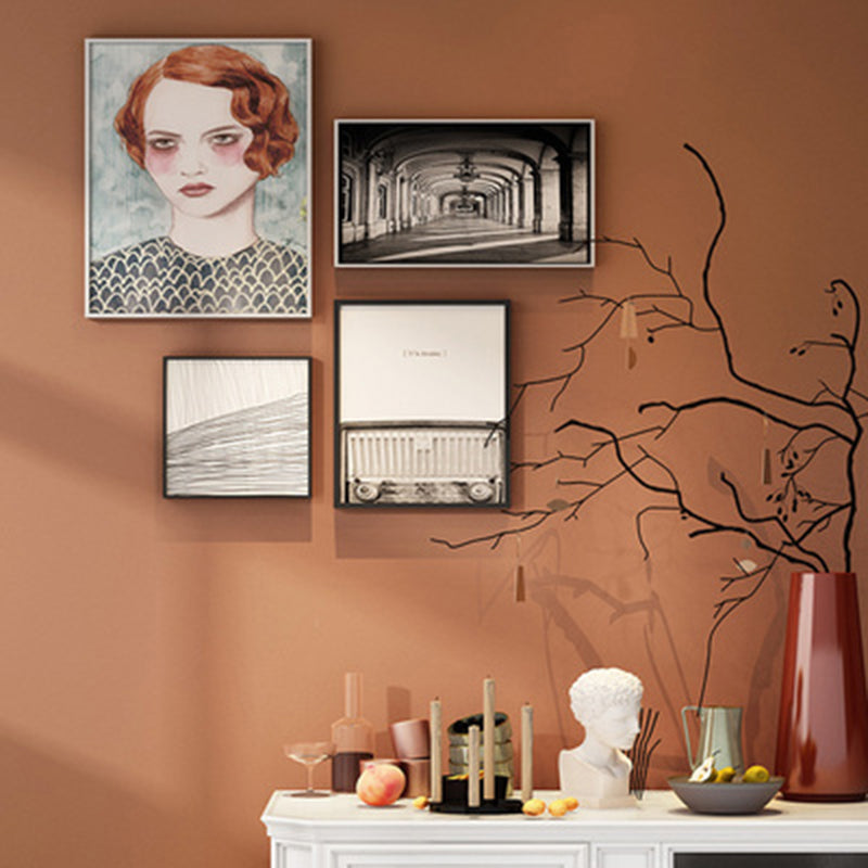 Solid Color Patterned Wallpaper Roll Unpasted Modern Living Room Wall Art, 19.4-sq ft