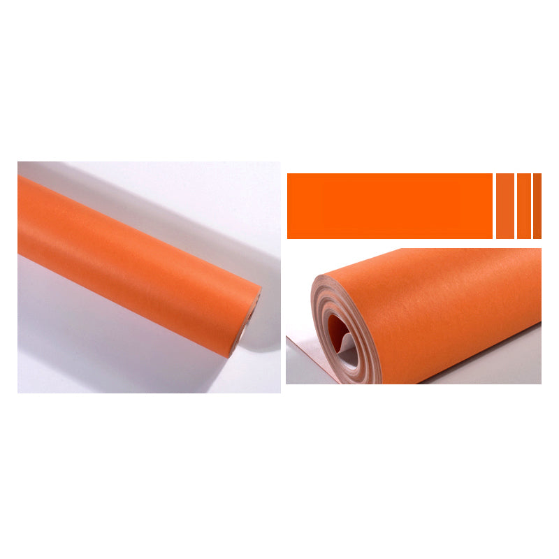 Pure Color Wallpaper Roll Multi Color Contemporary Wall Covering for Living Room