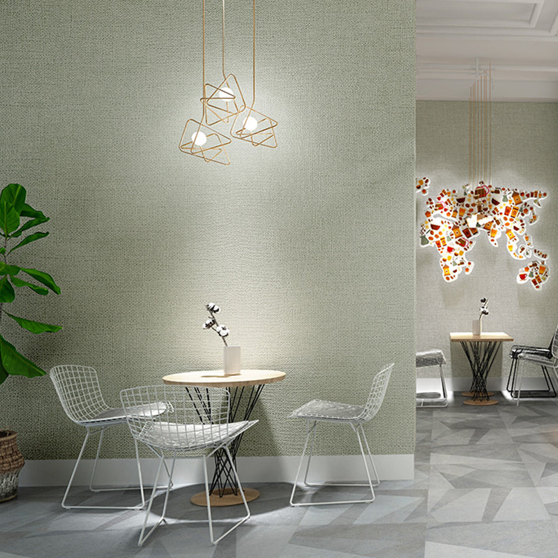 Modern Multi Color Non-Woven Wallpaper Roll Textured Solid Color Non-Pasted Wall Covering