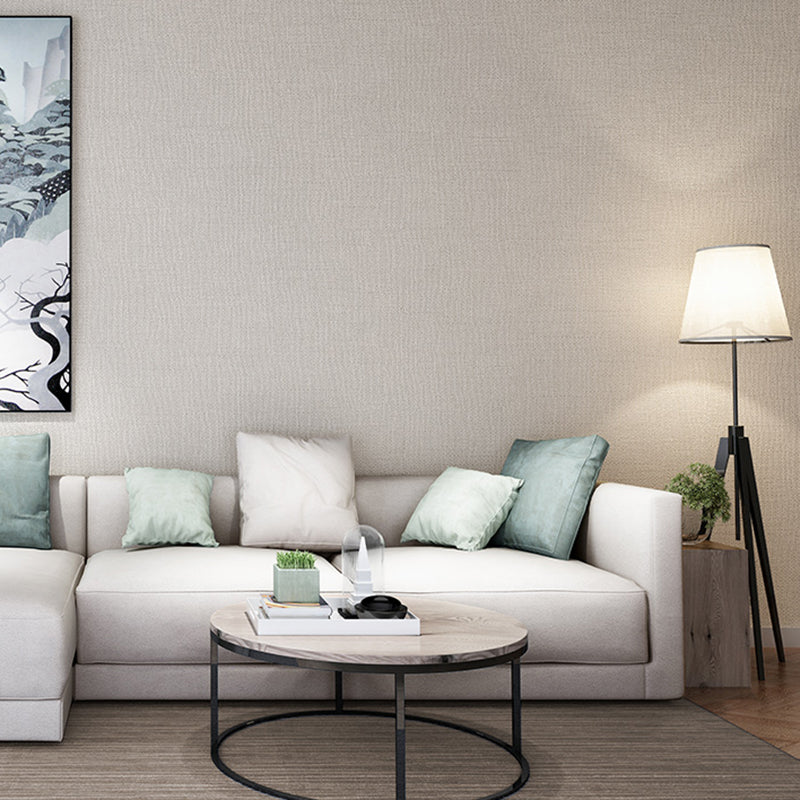 Modern Multi Color Non-Woven Wallpaper Roll Textured Solid Color Non-Pasted Wall Covering