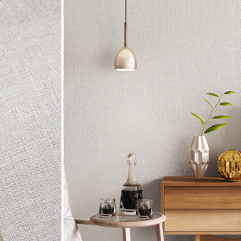 Modern Multi Color Non-Woven Wallpaper Roll Textured Solid Color Non-Pasted Wall Covering