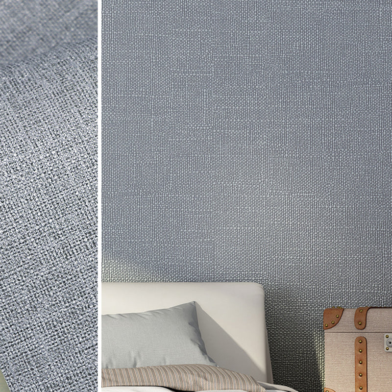 Modern Multi Color Non-Woven Wallpaper Roll Textured Solid Color Non-Pasted Wall Covering