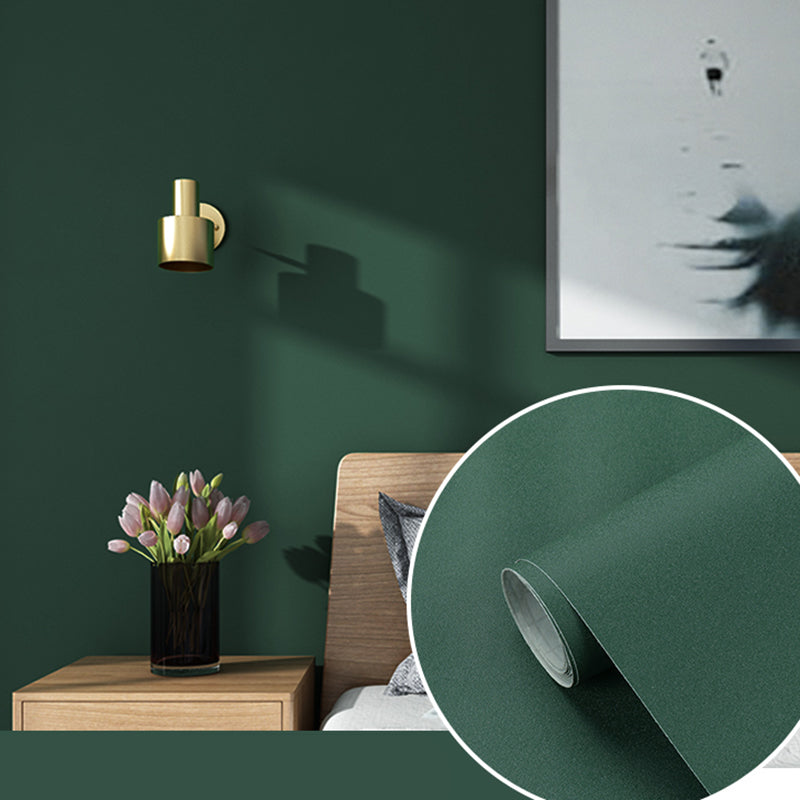 Effen gekleurd behang op rol, eigentijds zelfklevend slaapkamerwanddecor, 7 m²
