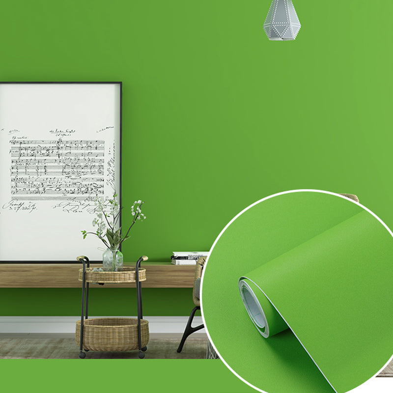 Effen gekleurd behang op rol, eigentijds zelfklevend slaapkamerwanddecor, 7 m²