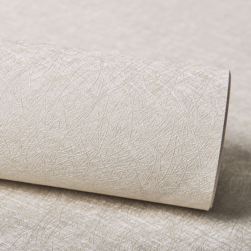 Modern Wallpaper Roll Solid-Colored Pattern Moisture Resistant Wall Covering, Multi-Color