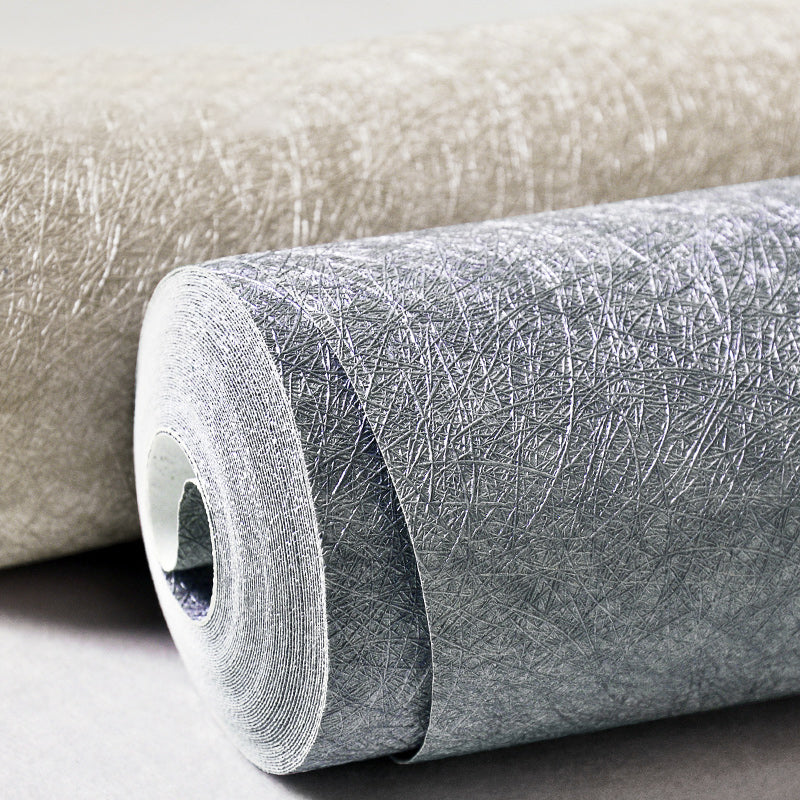 Modern Wallpaper Roll Solid-Colored Pattern Moisture Resistant Wall Covering, Multi-Color