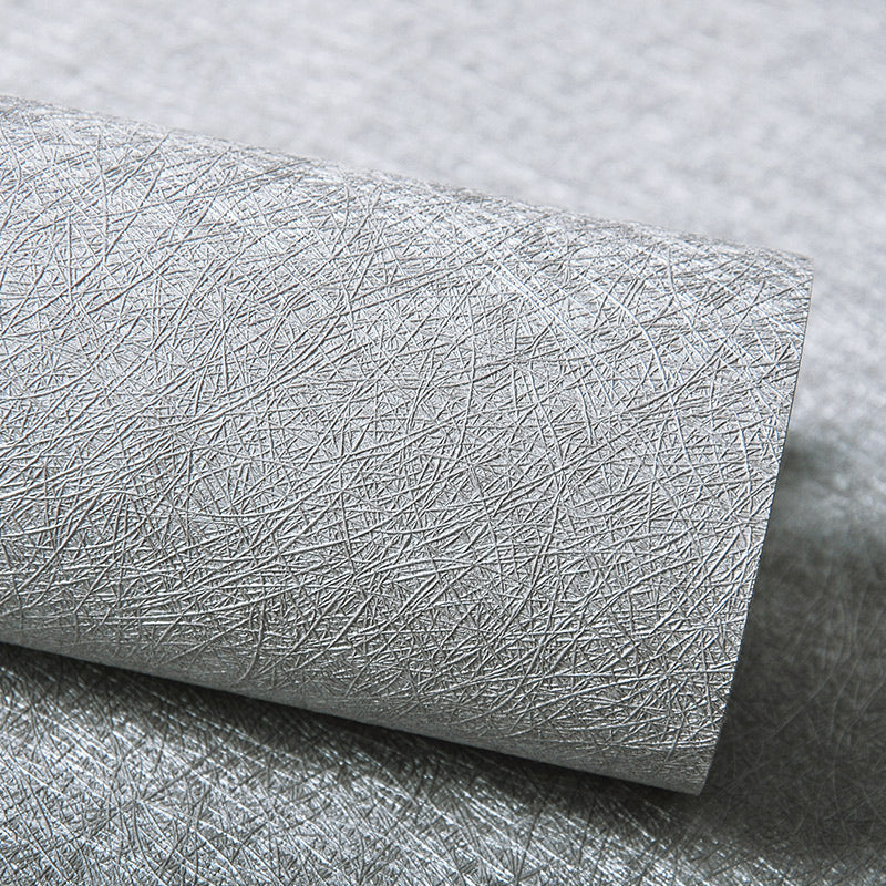 Modern Wallpaper Roll Solid-Colored Pattern Moisture Resistant Wall Covering, Multi-Color