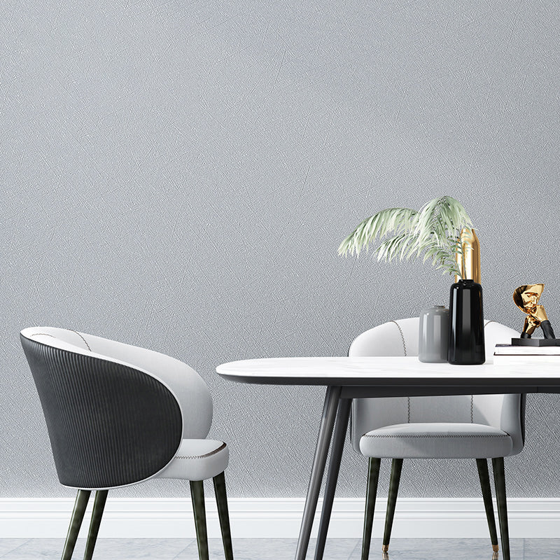 Modern Wallpaper Roll Solid-Colored Pattern Moisture Resistant Wall Covering, Multi-Color