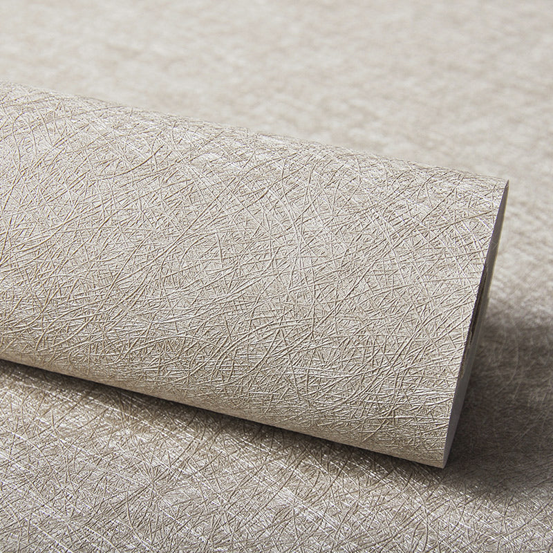 Modern Wallpaper Roll Solid-Colored Pattern Moisture Resistant Wall Covering, Multi-Color