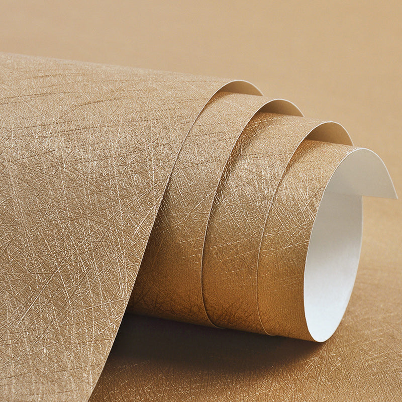 Modern Wallpaper Roll Solid-Colored Pattern Moisture Resistant Wall Covering, Multi-Color
