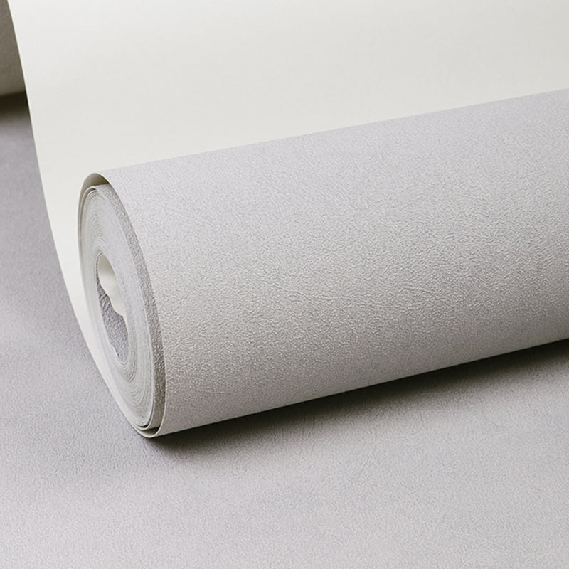Simple Plain Wallpaper Roll Vinyl Moisture Resistant Multi Color Wall Decor for Bedroom