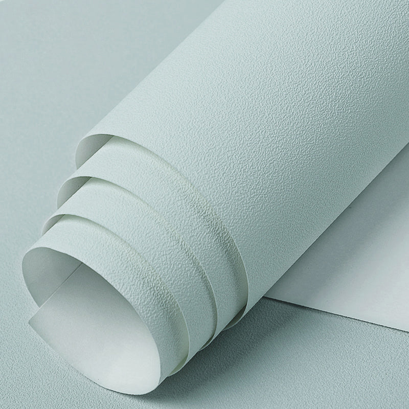 Simple Plain Wallpaper Roll Vinyl Moisture Resistant Multi Color Wall Decor for Bedroom