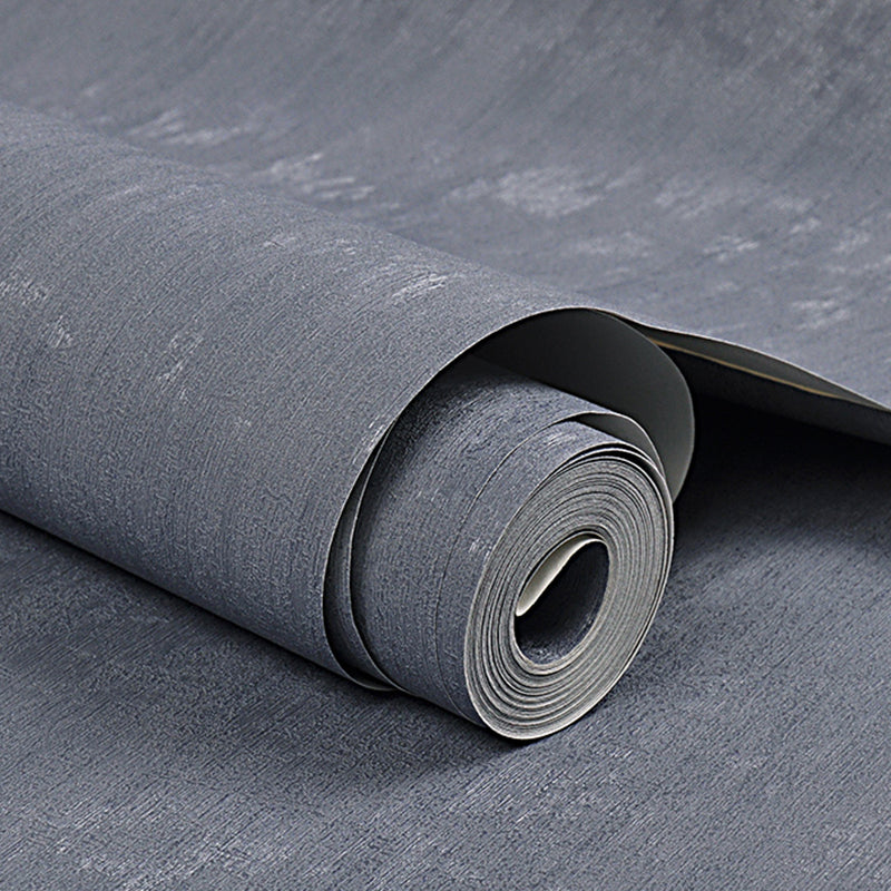 Simple Plain Wallpaper Roll Vinyl Moisture Resistant Multi Color Wall Decor for Bedroom