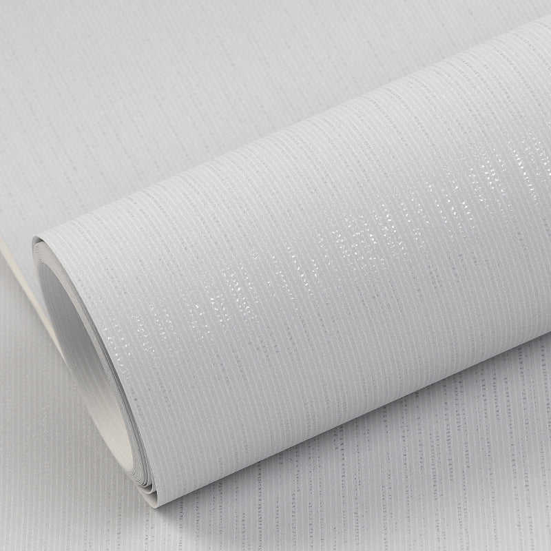 Modern Multicolor Vinyl Wallpaper Roll Textured Solid-Colored Stain Resistant Wall Decor