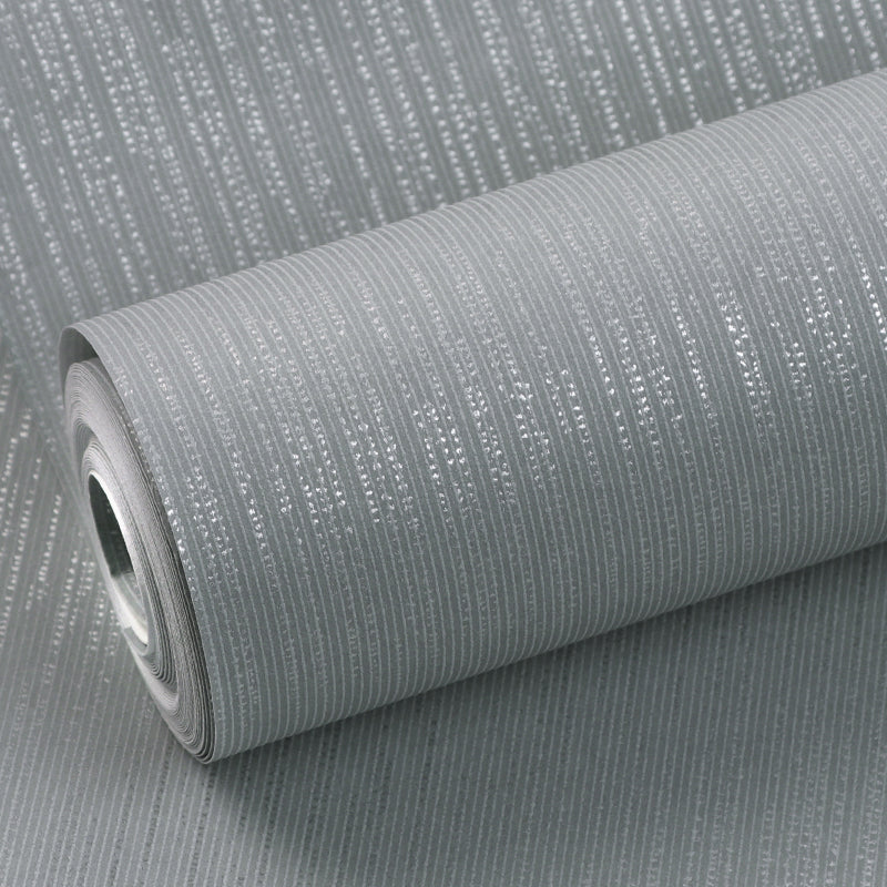 Modern Multicolor Vinyl Wallpaper Roll Textured Solid-Colored Stain Resistant Wall Decor