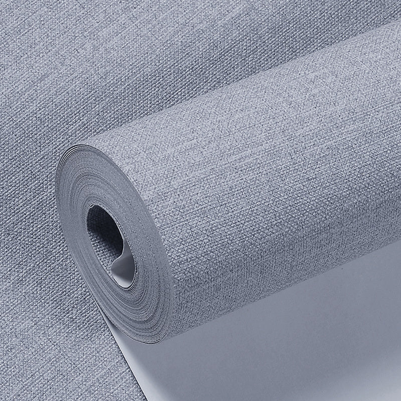 Solid-Colored Wallpaper Roll Multicolor Textured Moisture Resistant Wall Covering
