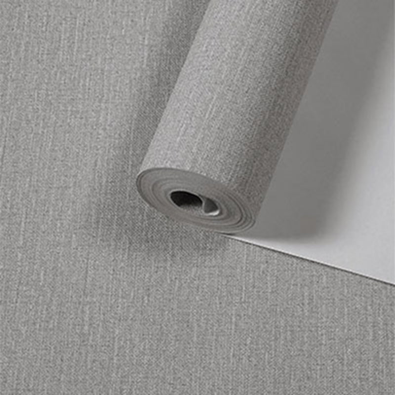 Solid-Colored Wallpaper Roll Multicolor Textured Moisture Resistant Wall Covering