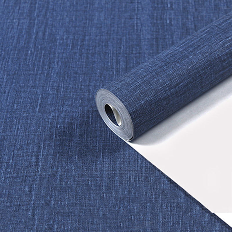 Solid-Colored Wallpaper Roll Multicolor Textured Moisture Resistant Wall Covering