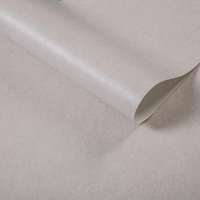 Pure Color Pattern Wallpaper Roll Modern Stain Resistant Bedroom Wall Covering, 54.2-sq ft