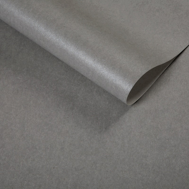 Pure Color Pattern Wallpaper Roll Modern Stain Resistant Bedroom Wall Covering, 54.2-sq ft