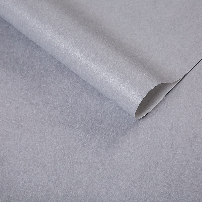 Pure Color Pattern Wallpaper Roll Modern Stain Resistant Bedroom Wall Covering, 54.2-sq ft