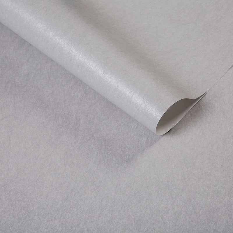 Pure Color Pattern Wallpaper Roll Modern Stain Resistant Bedroom Wall Covering, 54.2-sq ft