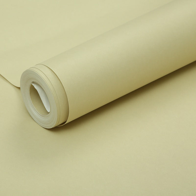 Modern Solid Color Pattern Wallpaper Roll Soft Color Stain Resistant Wall Covering for Living Room