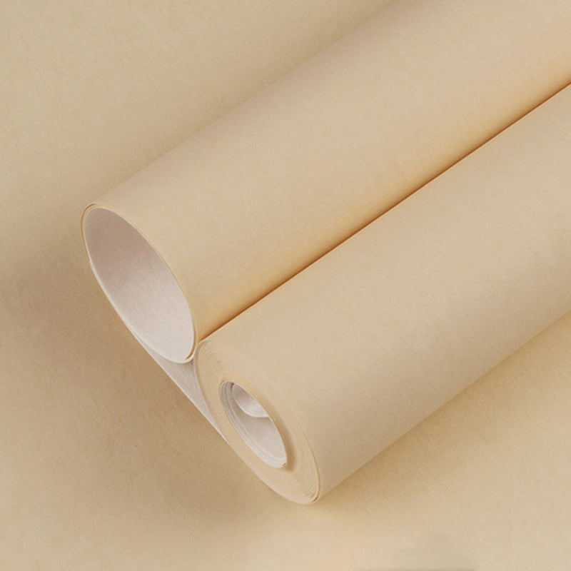 Wallpaper Roll Solid-Colored Pattern Pastel Color Modern Non-Woven Material Wall Decor