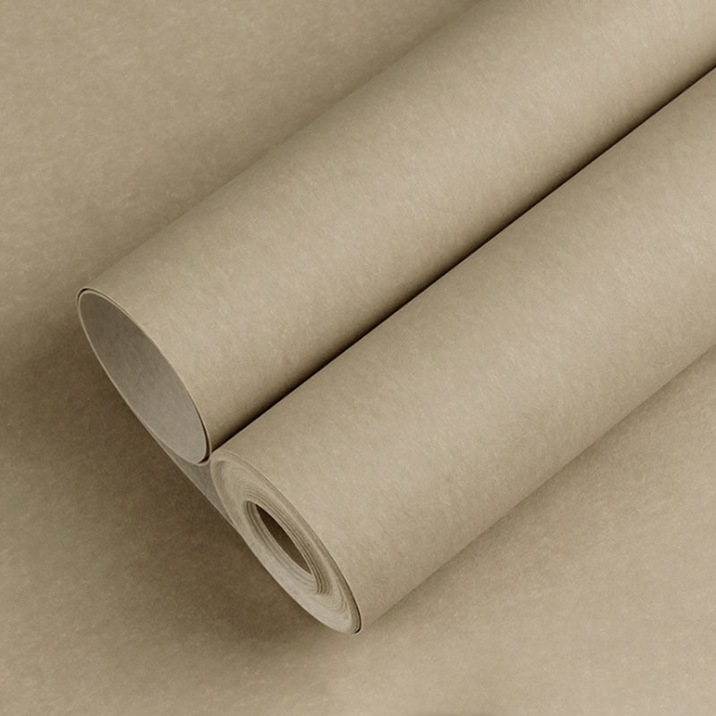Wallpaper Roll Solid-Colored Pattern Pastel Color Modern Non-Woven Material Wall Decor