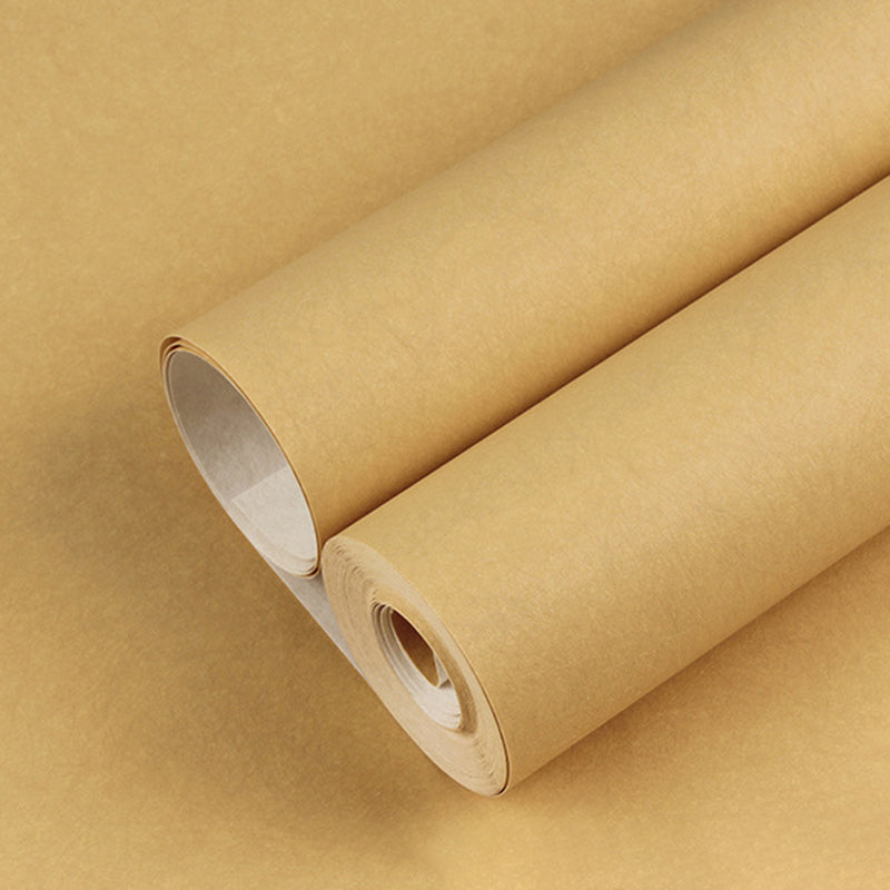 Wallpaper Roll Solid-Colored Pattern Pastel Color Modern Non-Woven Material Wall Decor