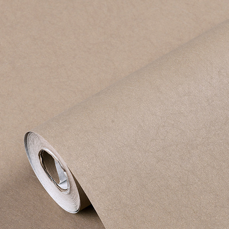 Pure Color Wallpaper Roll Modern Stain Resistant Living Room Wall Art, 57.1-sq ft